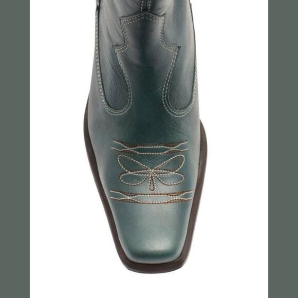 Free People Wandering Western Boot in Teal Leather - Picture 3 of 4